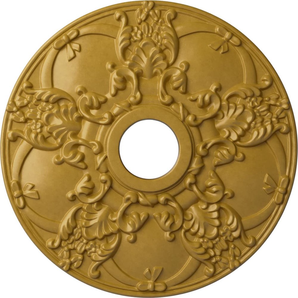 Ekena Millwork CM18NOIGS Norwich Ceiling Medallion, Iridescent Gold