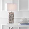 JONATHAN Y Cannon 29" Seashell and Crystal Table Lamp, Natural/Clear view 2