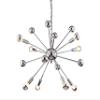 JONATHAN Y Glenn 8-Light 22.5" Metal Sputnik Chandelier, Chrome view 1
