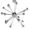 JONATHAN Y Glenn 8-Light 22.5" Metal Sputnik Chandelier, Chrome view 4