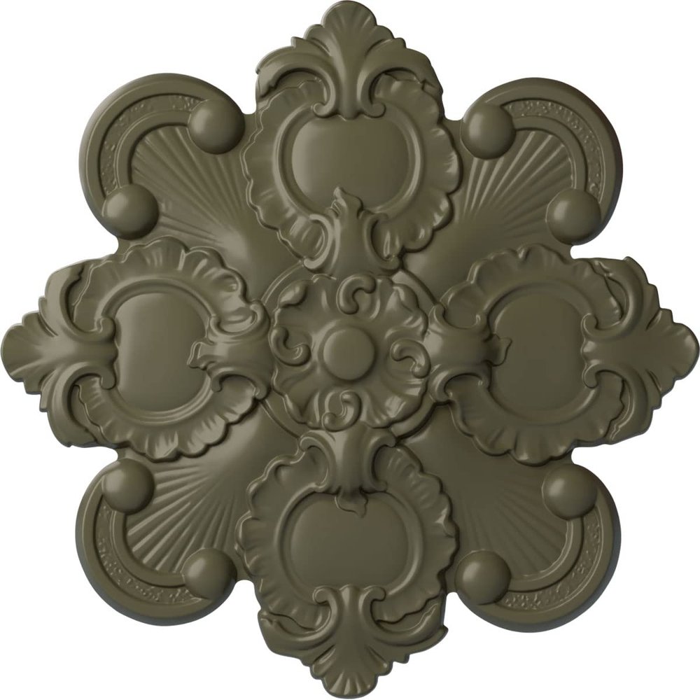Ekena Millwork CM18KAPTF Katheryn Ceiling Medallion, Painted Turtle