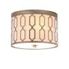 JONATHAN Y Link 2-Light 12.75" Flush Mount Light, Soft Gold view 1