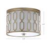 JONATHAN Y Link 2-Light 12.75" Flush Mount Light, Soft Gold view 2