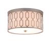 JONATHAN Y Link 3-Light 16.75" Flush Mount Light, Soft Gold view 1