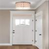 JONATHAN Y Link 3-Light 16.75" Flush Mount Light, Soft Gold view 3
