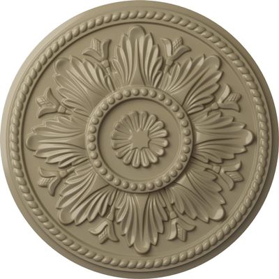 Ekena Millwork CM18EDGDF Edinburgh Ceiling Medallion, Gobi Desert