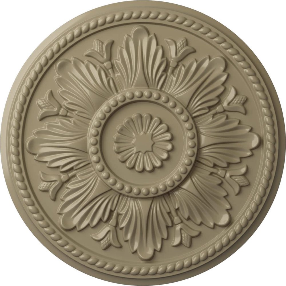 Ekena Millwork CM18EDGDF Edinburgh Ceiling Medallion, Gobi Desert
