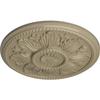 Ekena Millwork CM18EDGDF Edinburgh Ceiling Medallion, Gobi Desert view 2