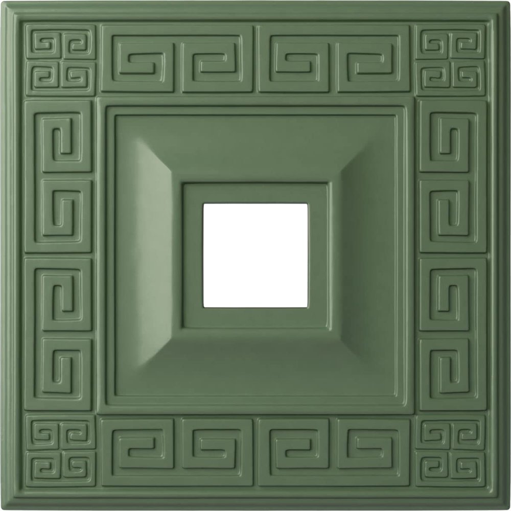 Ekena Millwork CM18ERAGF Eris Ceiling Medallion, Athenian Green
