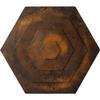 23 1/4"OD x 7/8"P Woodruff Ceiling Medallion, Hand-Painted Rust view 1
