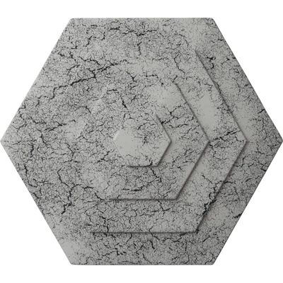 Ekena Millwork CM23WFUWC 23-1/4" x 7/8" Woodruff Ceiling Medallion, Ultra Pure White Crackle