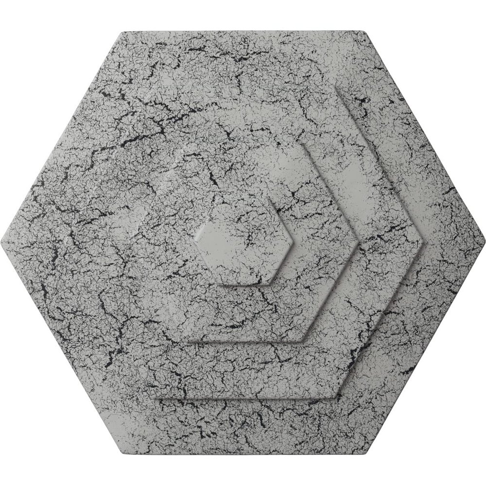 Ekena Millwork CM23WFUWC 23-1/4" x 7/8" Woodruff Ceiling Medallion, Ultra Pure White Crackle