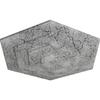 Ekena Millwork CM23WFUWC 23-1/4" x 7/8" Woodruff Ceiling Medallion, Ultra Pure White Crackle view 2
