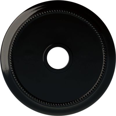 Ekena Millwork CM24CRBPS 24-1/8" x 4-3/8" x 2-1/4" Crendon Ceiling Medallion, Black Pearl