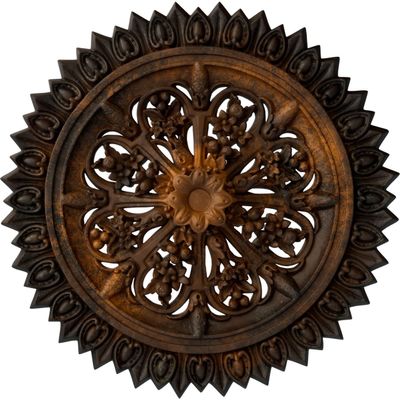 Ekena Millwork CM20SHPGS Shakuras Ceiling Medallion 19 3/4"OD x 1 3/8"P (for Canopies up to 5") Hand-Painted Rust