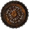 Ekena Millwork CM20SHPGS Shakuras Ceiling Medallion 19 3/4"OD x 1 3/8"P (for Canopies up to 5") Hand-Painted Rust view 1