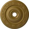 24 1/4"OD x 3 7/8"ID x 2"P Logan Ceiling Medallion (Fits Canopies up to 6 1/8"), Hand-Painted Gold view 1
