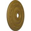 24 1/4"OD x 3 7/8"ID x 2"P Logan Ceiling Medallion (Fits Canopies up to 6 1/8"), Hand-Painted Gold view 2
