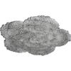 Ekena Millwork CM25SHUWC Shell Ceiling Medallion, Ultra Pure White Crackle, 25 5/8"OD x 1"P view 2