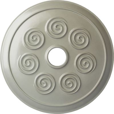 Ekena Millwork CM25SPAGF 25 1/4"OD X 4"ID X 2"P Spiral Ceiling Medallion Fits Canopies Up to 4", Athenian Green