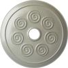 Ekena Millwork CM25SPAGF 25 1/4"OD X 4"ID X 2"P Spiral Ceiling Medallion Fits Canopies Up to 4", Athenian Green view 1