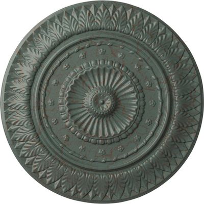 Ekena Millwork CM26CSCBC - 26 5/8"OD x 2 1/4"P Christopher Ceiling Medallion - Ceiling Medallion, Cloud Burst Crackle
