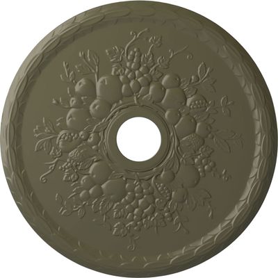 Ekena Millwork CM22GRPTF Grape Ceiling Medallion, 22 5/8 OD x 3 5/8 ID x 5/8 P, Painted Turtle