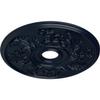 Ekena Millwork CM23ACMDF 23 OD x 4 5/8 ID x 1 7/8 P Acanthus Twist Ceiling Medallion (fits Canopies up to 8 3/8), Hand-Painted, Midnight Dream view 2