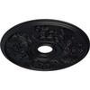Ekena Millwork CM23ACSGS 23 OD x 4 5/8 ID x 1 7/8 P Acanthus Twist Ceiling Medallion fits Canopies up to 8 3/8, Steel Gray view 2