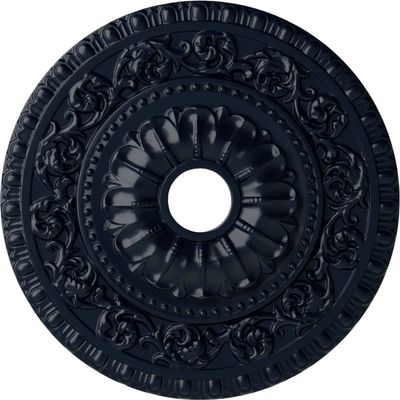 23 1/2"OD x 3 1/2"ID x 2 1/8"P Vaduz Ceiling Medallion (Fits Canopies up to 3 1/2"), Hand-Painted Midnight Dream