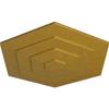 23 1/4"OD x 7/8"P Woodruff Ceiling Medallion, Hand-Painted Pharaoh's Gold view 2