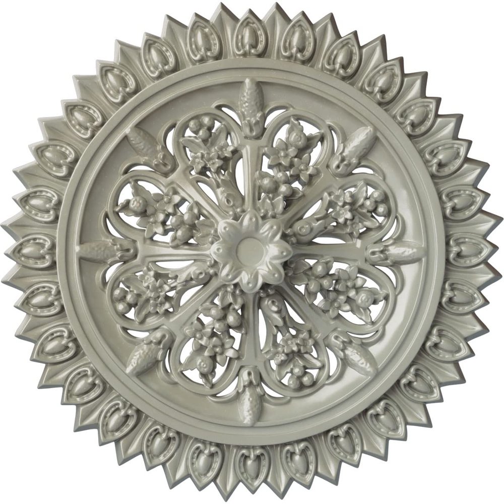 Ekena Millwork CM20SHPGS Shakuras Ceiling Medallion 19 3/4"OD x 1 3/8"P (for Canopies up to 5") Hand-Painted Copper Penny