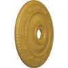 24 1/4"OD x 3 7/8"ID x 2"P Logan Ceiling Medallion (Fits Canopies up to 6 1/8"), Hand-Painted Iridescent Gold view 2