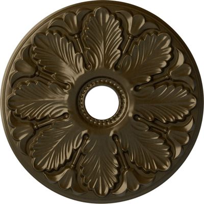 Ekena Millwork Milan Ceiling Medallion, Brass