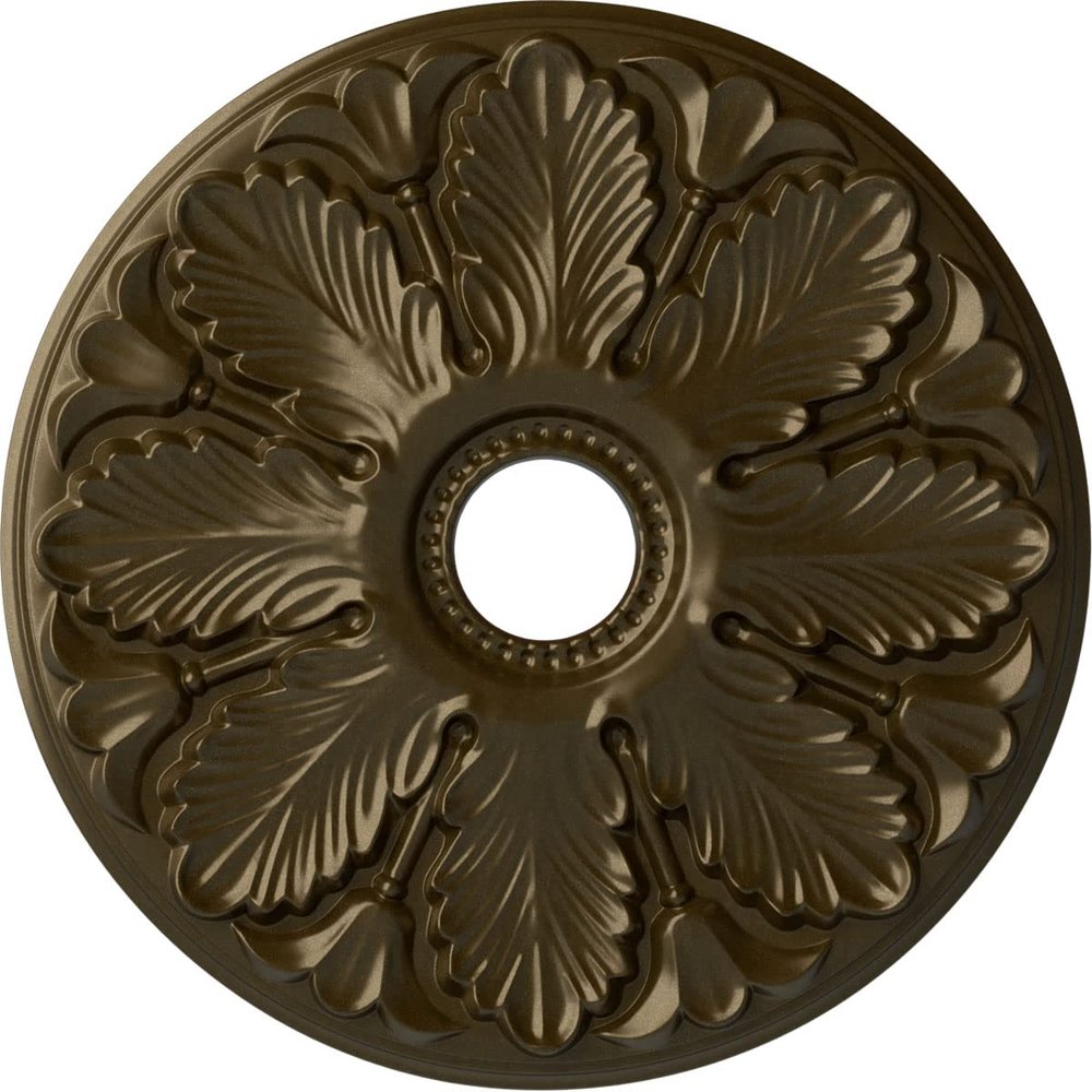 Ekena Millwork Milan Ceiling Medallion, Brass