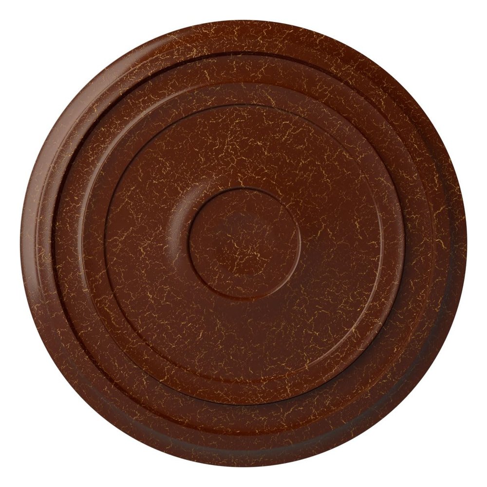 Ekena Millwork CM24REBMC - 24 3/8"OD x 1 1/8"P Traditional Reece Ceiling Medallion (Fits Canopies up to 5 7/8") - Ceiling Medallion, Burnished Mahogany Crackle