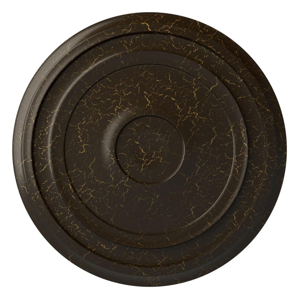Ekena Millwork CM24RESHC - 24 3/8"OD x 1 1/8"P Traditional Reece Ceiling Medallion (Fits Canopies up to 5 7/8") - Ceiling Medallion, Stone Hearth Crackle