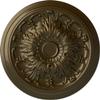 Ekena Millwork CM20DABRS Damon Ceiling Medallion, Brass view 1