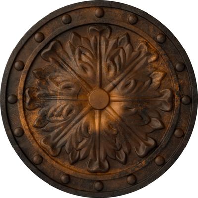 Ekena Millwork CM20FORUS Foster Acanthus Leaf Ceiling Medallion, Rust