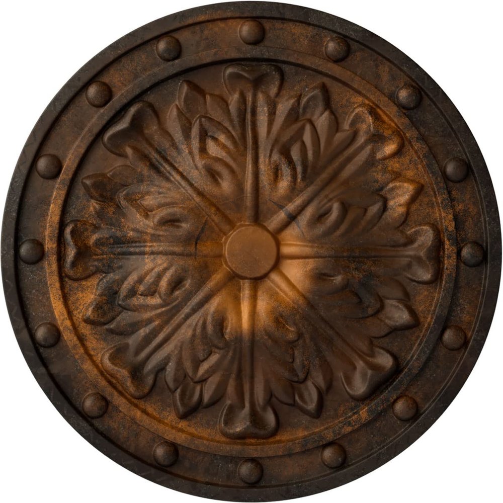 Ekena Millwork CM20FORUS Foster Acanthus Leaf Ceiling Medallion, Rust