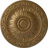Ekena Millwork CM20LUPAS Lunel Ceiling Medallion, 20 1/4 OD x 1 1/2 P, Pale Gold view 1