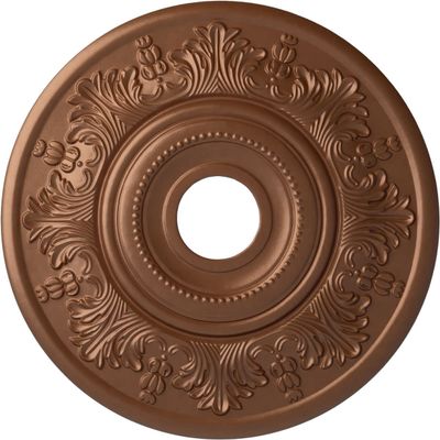 Ekena Millwork CM20VIPOS Vienna Ceiling Medallion, Polished Copper