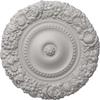 Ekena Millwork CM21MAUWF 21" OD x 2" P Marseille Ceiling Medallion fits Canopies up to 7 3/8, Ultra Pure White view 1