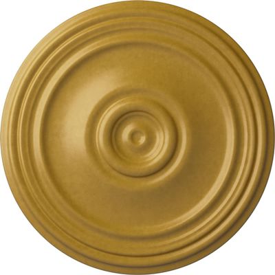 Ekena Millwork CM21REIGS Reece Ceiling Medallion, 21" OD x 1 1/4 P, Iridescent Gold