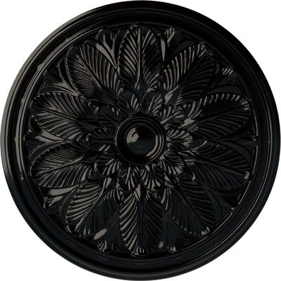 Ekena Millwork CM22BOBPS Bordeaux Ceiling Medallion, Black Pearl