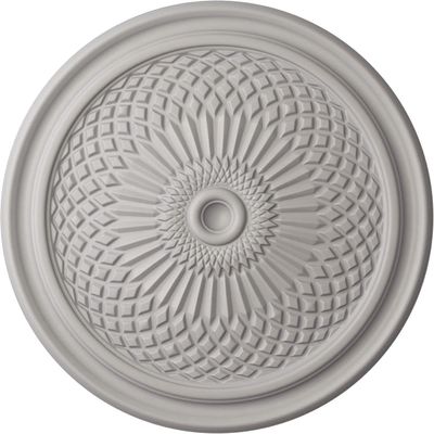 Ekena Millwork CM22TNUWF Trinity Ceiling Medallion, 22" OD x 1 3/4 P, Ultra Pure White