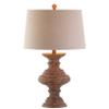 JONATHAN Y Scarlett 26.5" Table Lamp Traditional Faux Bois Resin, Brown view 1