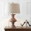 JONATHAN Y Scarlett 26.5" Table Lamp Traditional Faux Bois Resin, Brown view 2