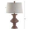 JONATHAN Y Scarlett 26.5" Table Lamp Traditional Faux Bois Resin, Brown view 3