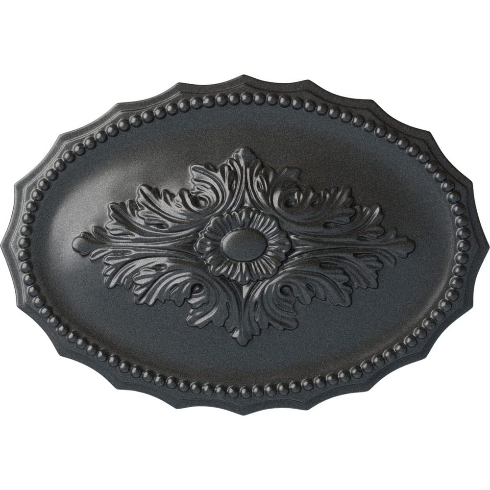 Ekena Millwork CM16OXPESDecorative Ceiling Medallions Modeled After Original Historical Patterns & Designs, Pewter